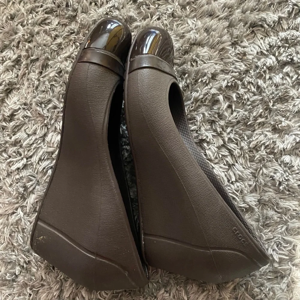 Crocs Cap toe Wedge Slide Shoes Women's
